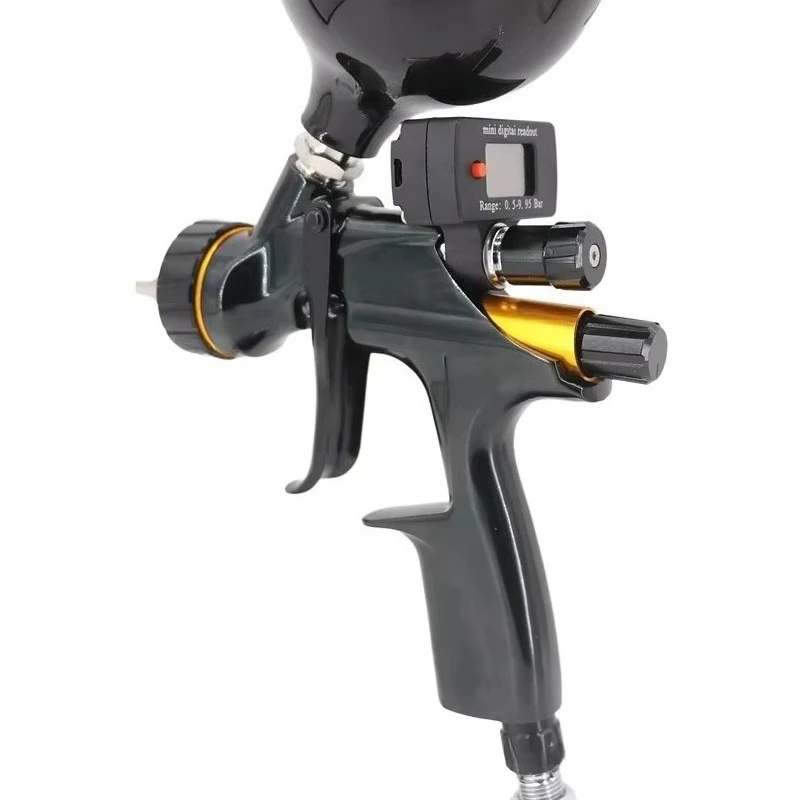 1.3mm Pressure Digital Readout Display Professional Auto Spray Gun Top Best Quality Autobody Car Auto Body Color Paint Spray Gun