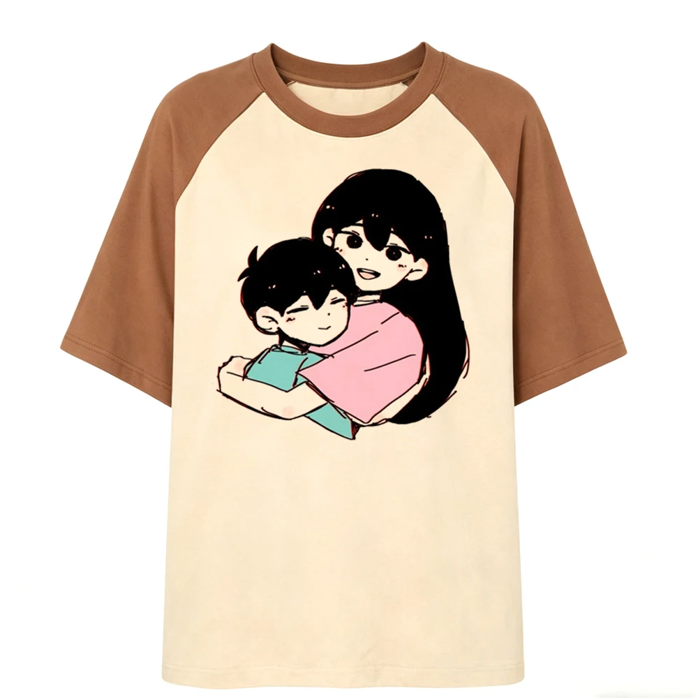 Omori tshirt female Psychedelic clearance sales funny top tees goth 2000s y2k manga alternative