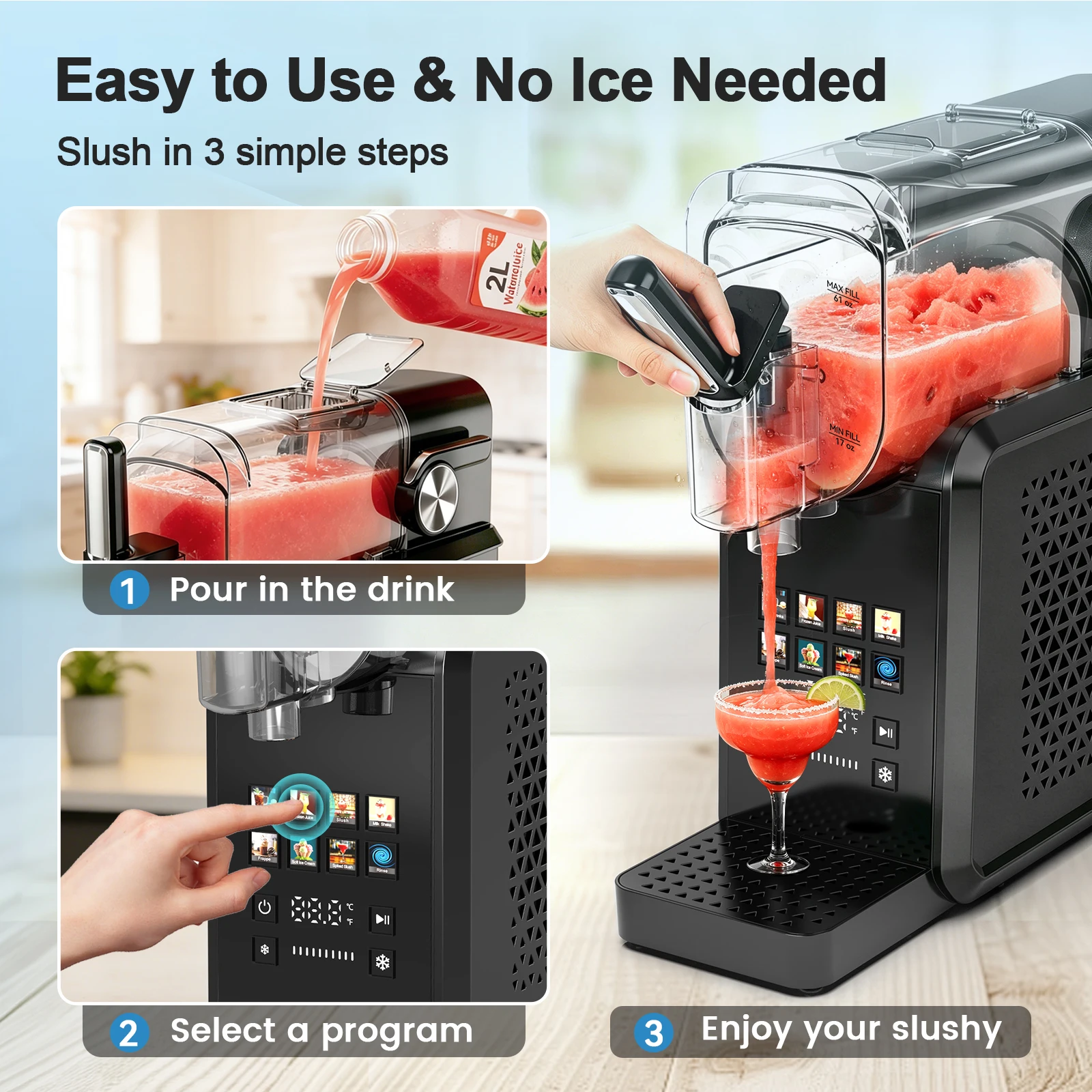 เครื่องทำสเลอชี 2-in-1 ความจุข - Slushy Machine บทวิจารณ์และราคา