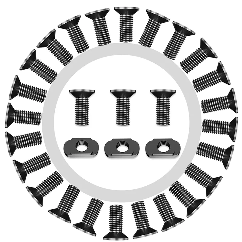 Conjuntos de substituição de parafusos e porcas PORK-Mlok compatíveis com sistemas ferroviários Forstandard Mount