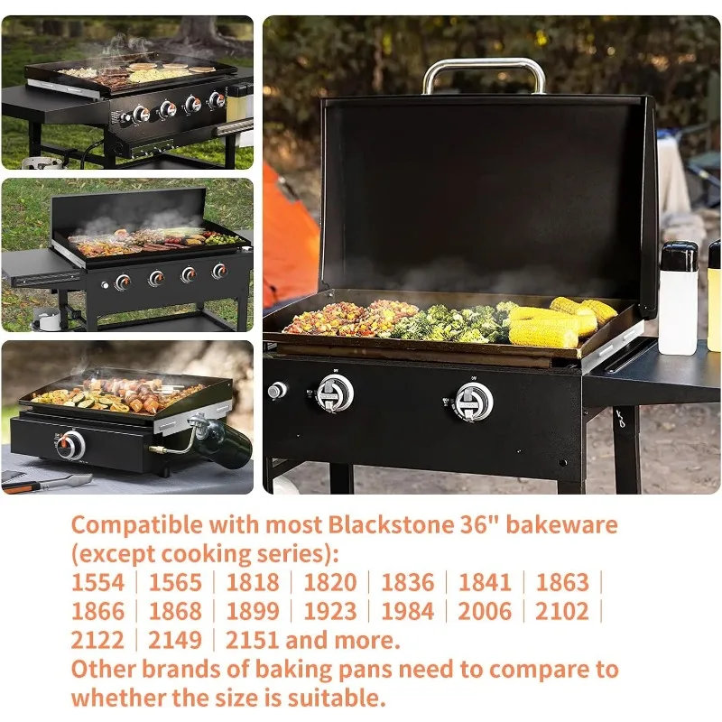 شاشة شبكية طعام من الفولاذ المقاوم للصدأ ، واقيات رياح لبلاكستون ، شواية ، شاشة ، كتلة ، متوافقة ، فضي ، 17 بوصة ، 22 بوصة ، 28 بوصة ، 36 بوصة