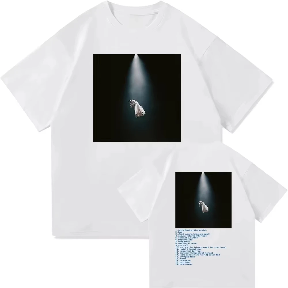 

2025 Casual Fashion Style Loose Men Women Top Ariana Grande Brighter Days Ahead TShirt New Album Clothing TShirts for Fans Gifts
