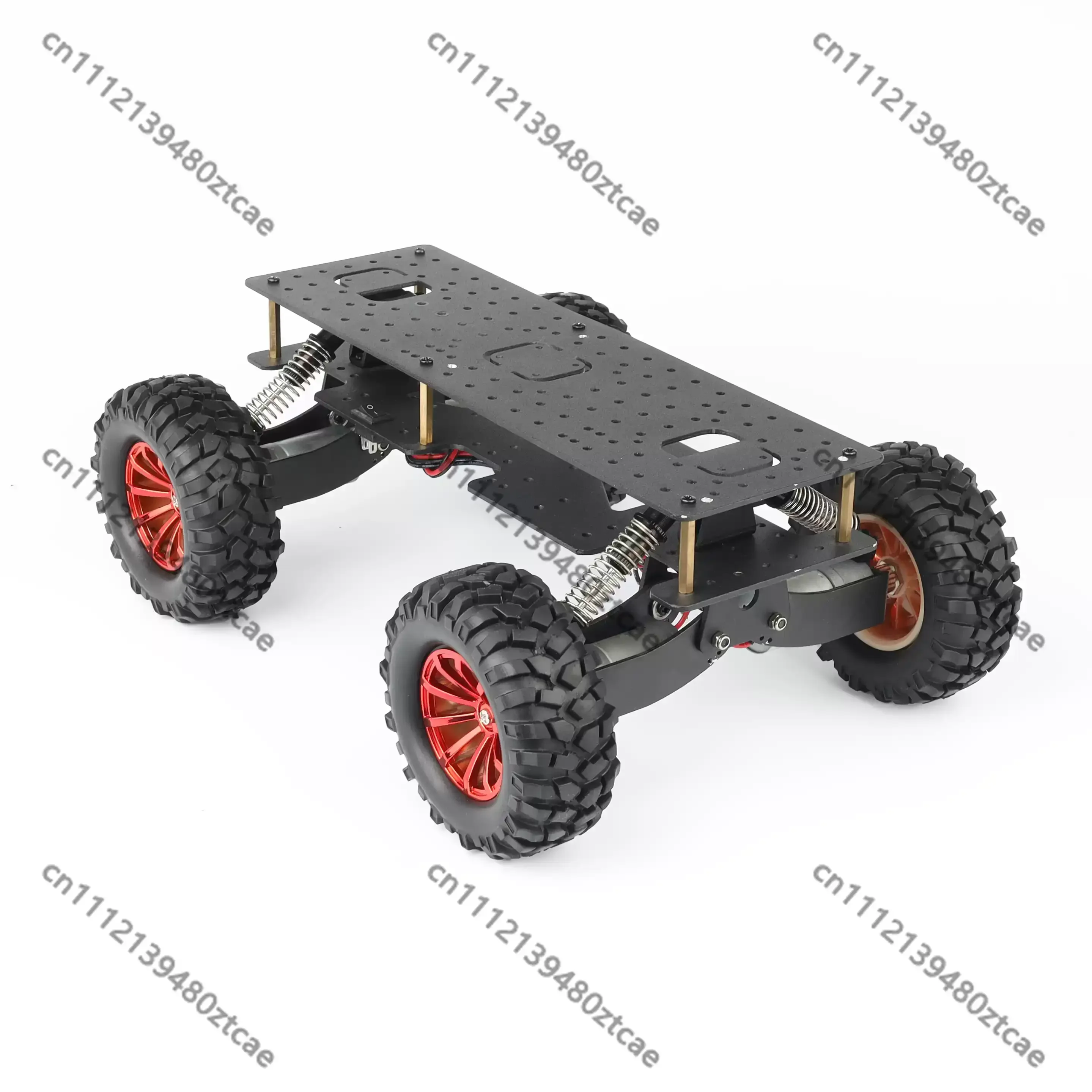 4WD 6WD Shock Absorbing Chassis Off-road Climbing Rescue Robot Car With Suspension Adjustable Kinematics DIY Robot Platform