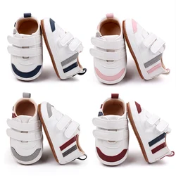 Baby Shoes Soft PU PVC High Quality Anti-slip Sole Newborn Toddler Prewalking Sneaker Spring and Autumn Style 2024 New  BXC3223