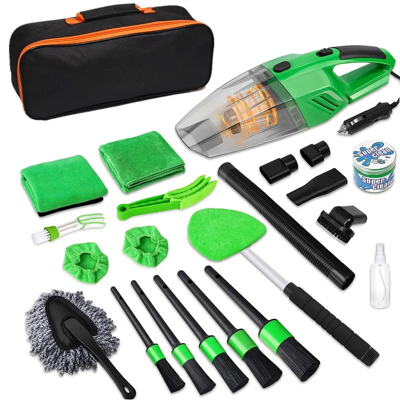 

# Hot Sales Cleaning Set 22 Pcs Car Cleaning Tools Kit, Car Detailing Brush Set With Carry Bag, Auto Drill Brush Set Pro Car Was