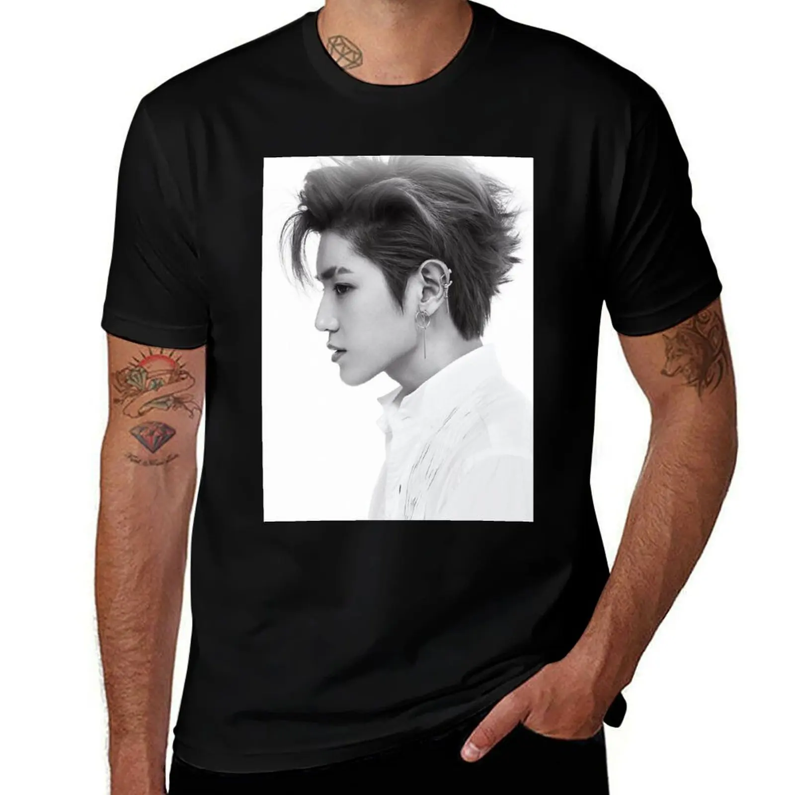 Lee Taeyong T-Shirt sweat plus sizes funny meme t-shirts Anime t-shirt mens shirts graphic tee