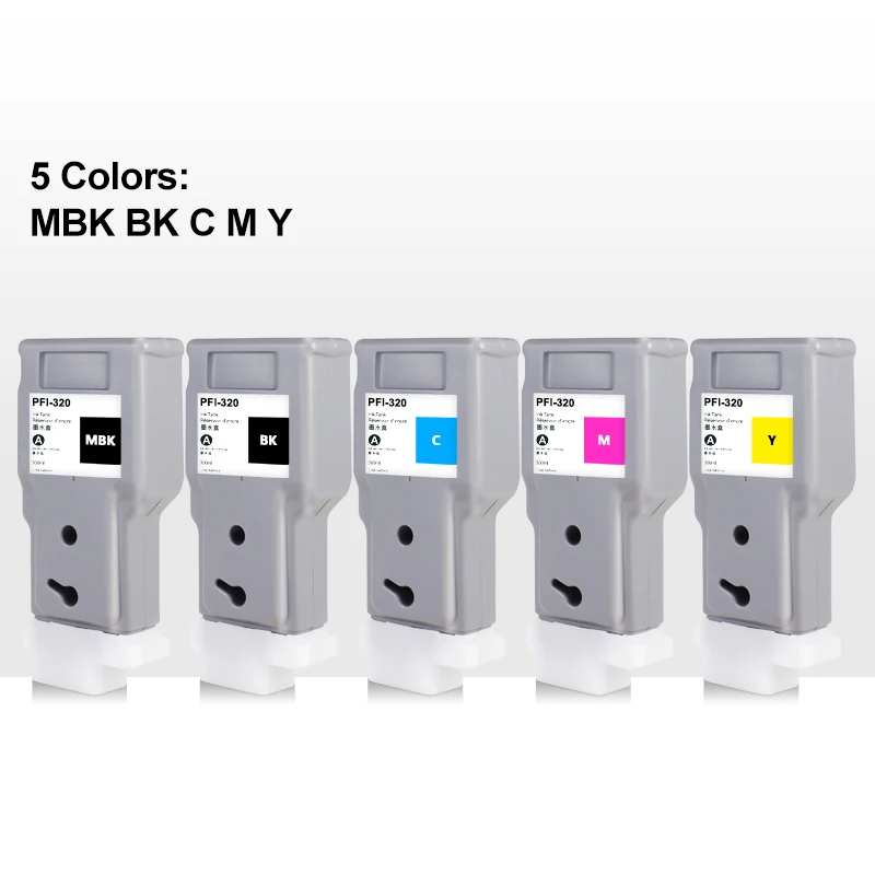 

PFI-320 300ml Compatible Ink Cartridge PFI320 For Canon imagePROGRAF TM200 TM205 TM300 TM305 Printer With chip Pigment Ink