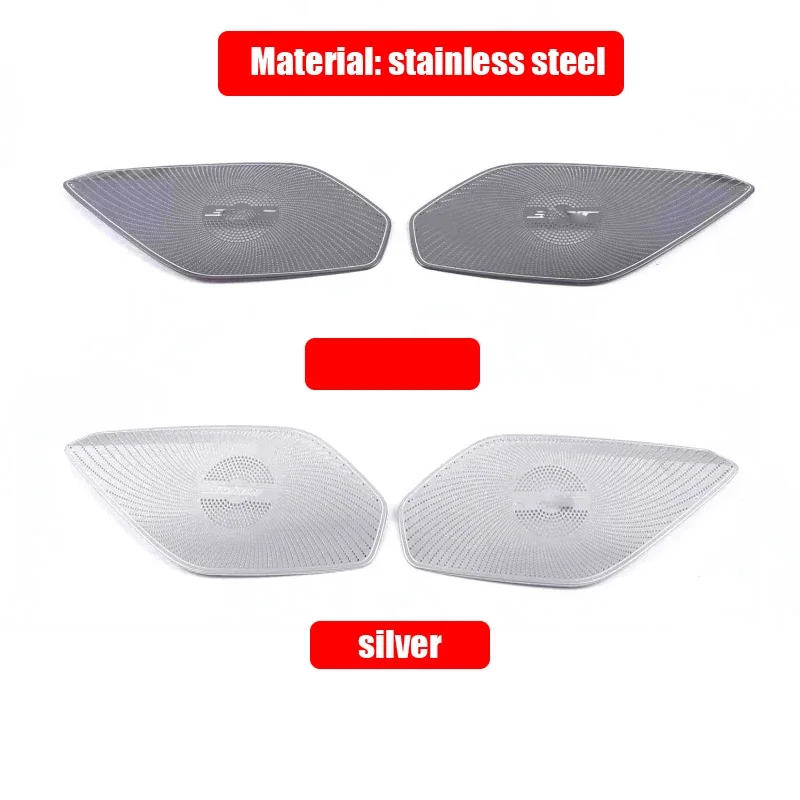 For Mazda MX-5 MX 5 RF MX5 ND 2016-2022 steel Front door Horn Hood Speaker Cover Sound Decorative Frame Sequins Car Accessories