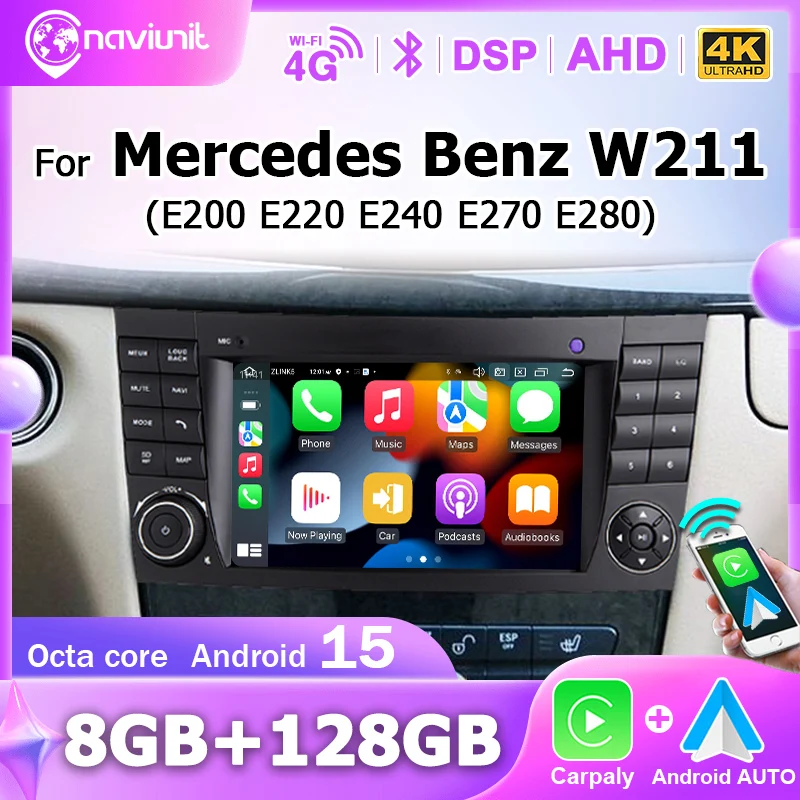 Brezžični CarPlay avtoradio za Mercedes