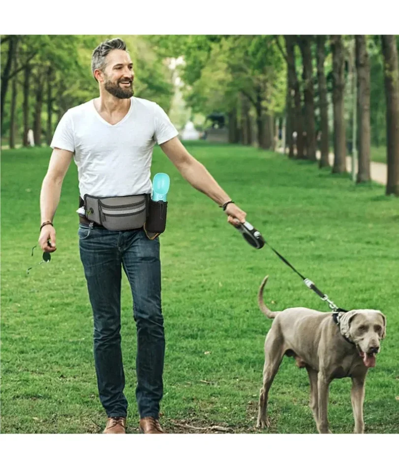Dog Treat Pouch for Training Outdoor Dog Treat Pouch Training Feeding Bag Large Capacity Pet Trainer Reward Waist Bag Dog Supply
