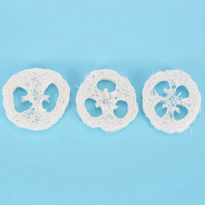 4-6Cm Wide 250Pcs/Lot Natural Loofah Slice Diy Customize Soap Tools,Cleaner,Sponge Scrubber,Facial Soap Holder