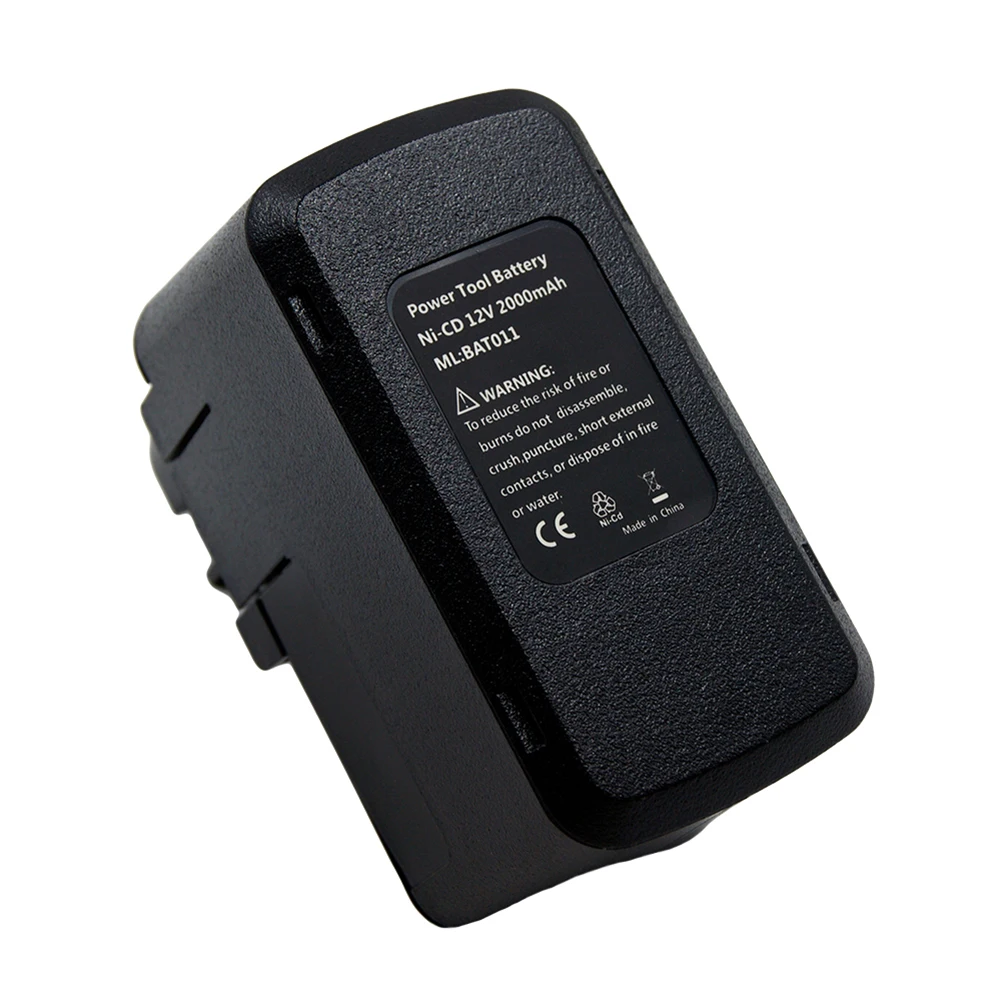 12V 2.0Ah Ni-Cd Power Tools Replacement Rechargeable Battery for Bosch BAT011 BH1214H BH1214L H1214N 2607335054 2607335471