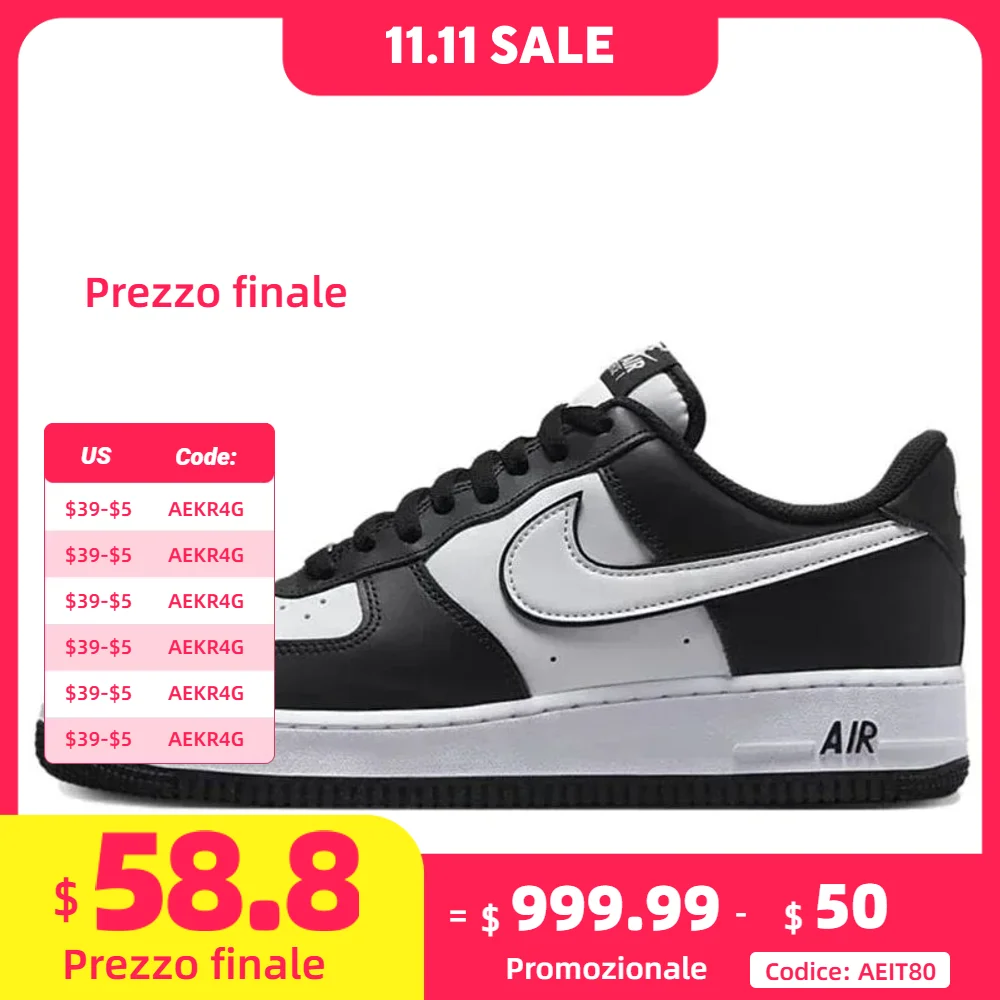 Nike Air Force 1 "Panda" DV0788-001 Zapatillas deportivas para hombre y mujer