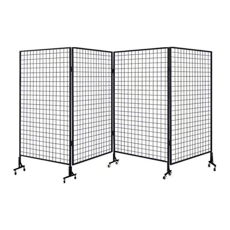 Grid display stand Kindergarten school exhibition works Movable and foldable exhibition display stand