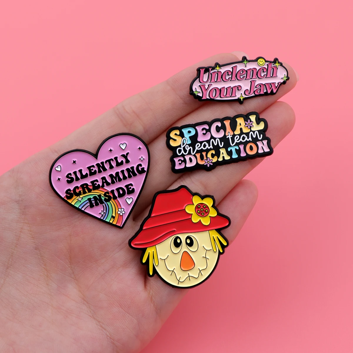 Rainbow Enamel Pins Cartoon Women\'s Brooches Men Lapel Pins Badge on Backpack Costume Accessories Funny Jewelry Friends Gifts