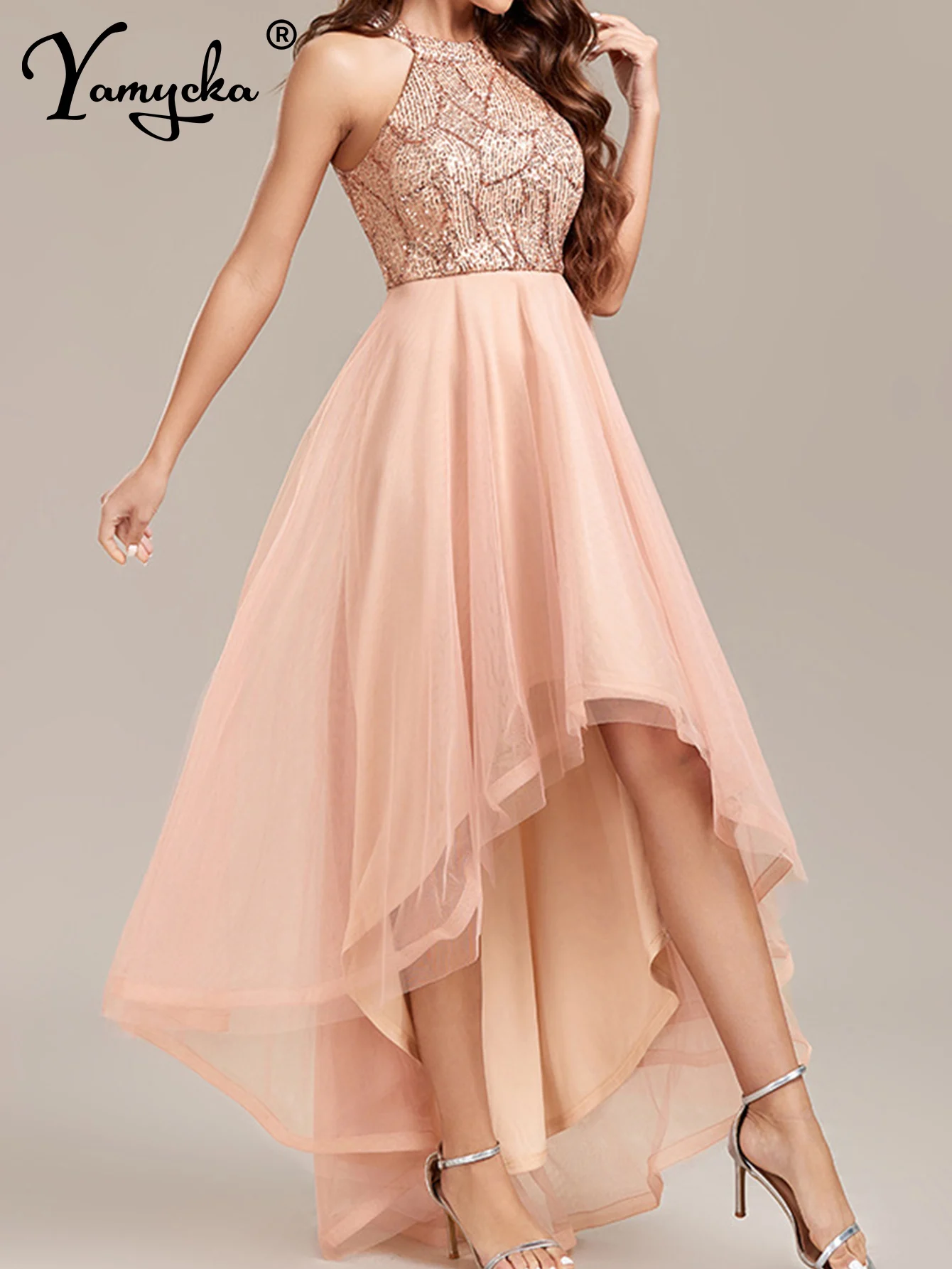 

Sexy gold sequin maxi summer dress women elegant mesh party long dresses for woman luxury wedding prom evening dresses vestidos