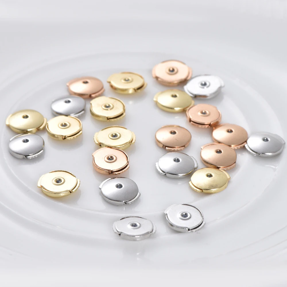 18K Gold Plated Earring Backs for DIY Jewellery
