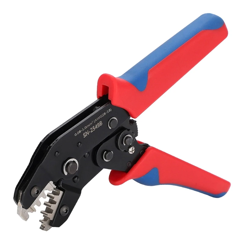 

SN-2549B Dupont Plug-In Spring Terminal Crimping Pliers For 2.54/2.0/3.96 Crimping 0.08-1.0 Square Crimping Tool