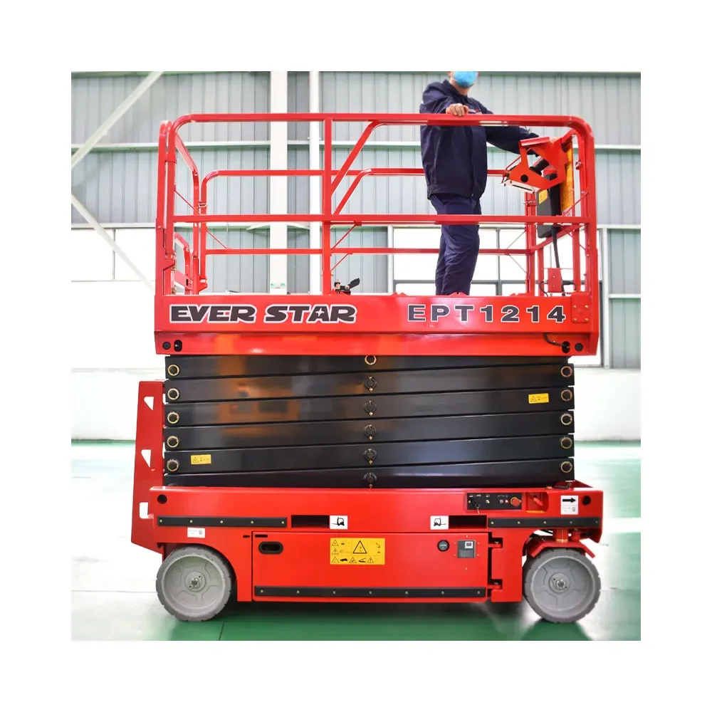 High Quality 14m 230KG Motor Tracked Mobile Aerial Elevating Scissor Lift Work Platform