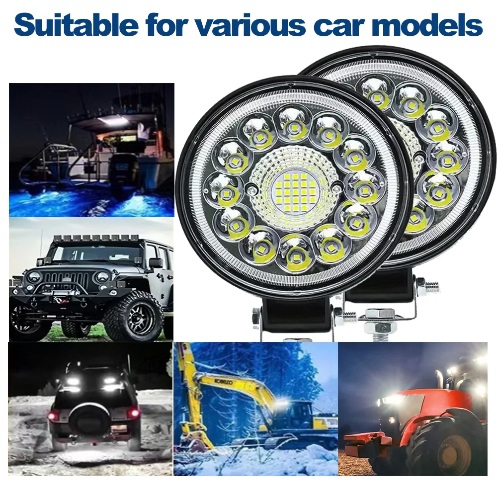 4 "Auto LED Bar Offroad 4X4 Faretto 12V 24V Barra luminosa da lavoro per Jeep Camion Auto Trattore ATV Barra Fari Accessori auto