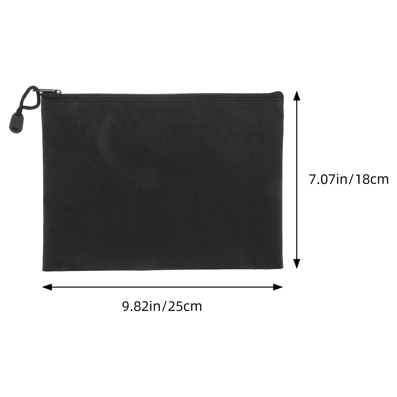 Zipper Document Pouch Oxford Cloth Design File Organizer Portable with Rope Ring for Pens Files Magazines Safe Storage Education