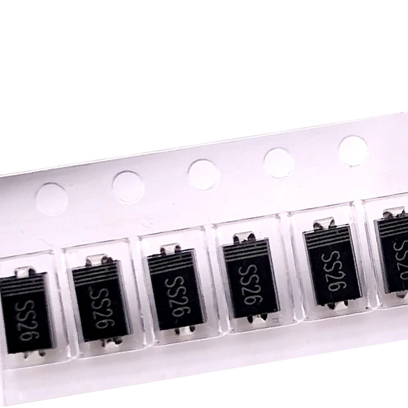 (100 pcs) SS26 SMA (DO-214AC) 2A 60V SMD Schottky Diode