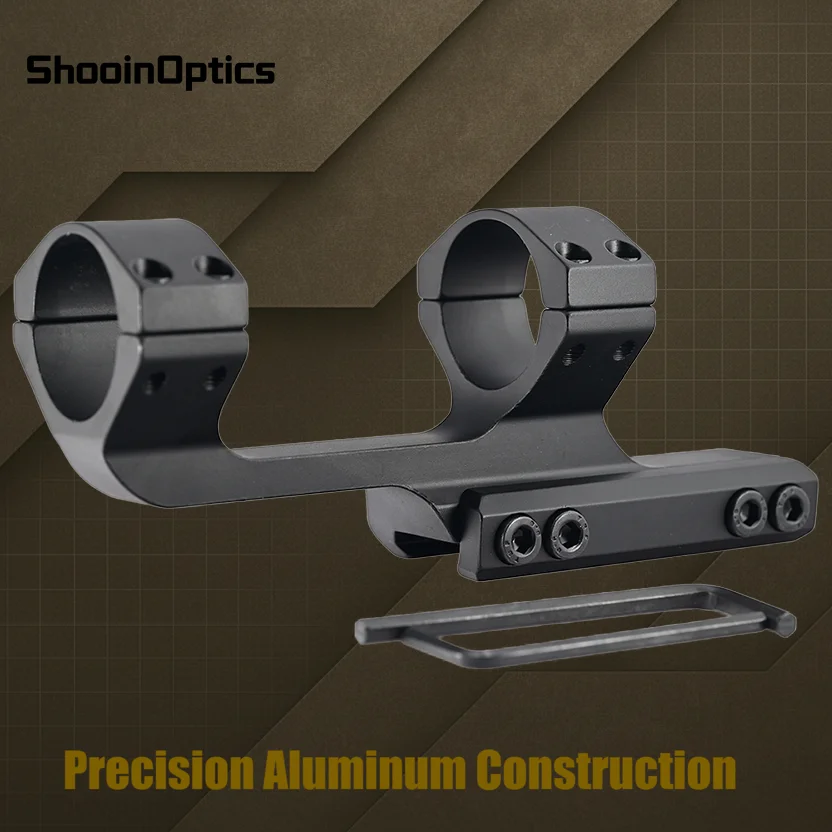 Shooin Optics 30mm Scope Mount One Piece Cantilever With 20mm Picatinny Rail Precision Aluminum For Riflescope