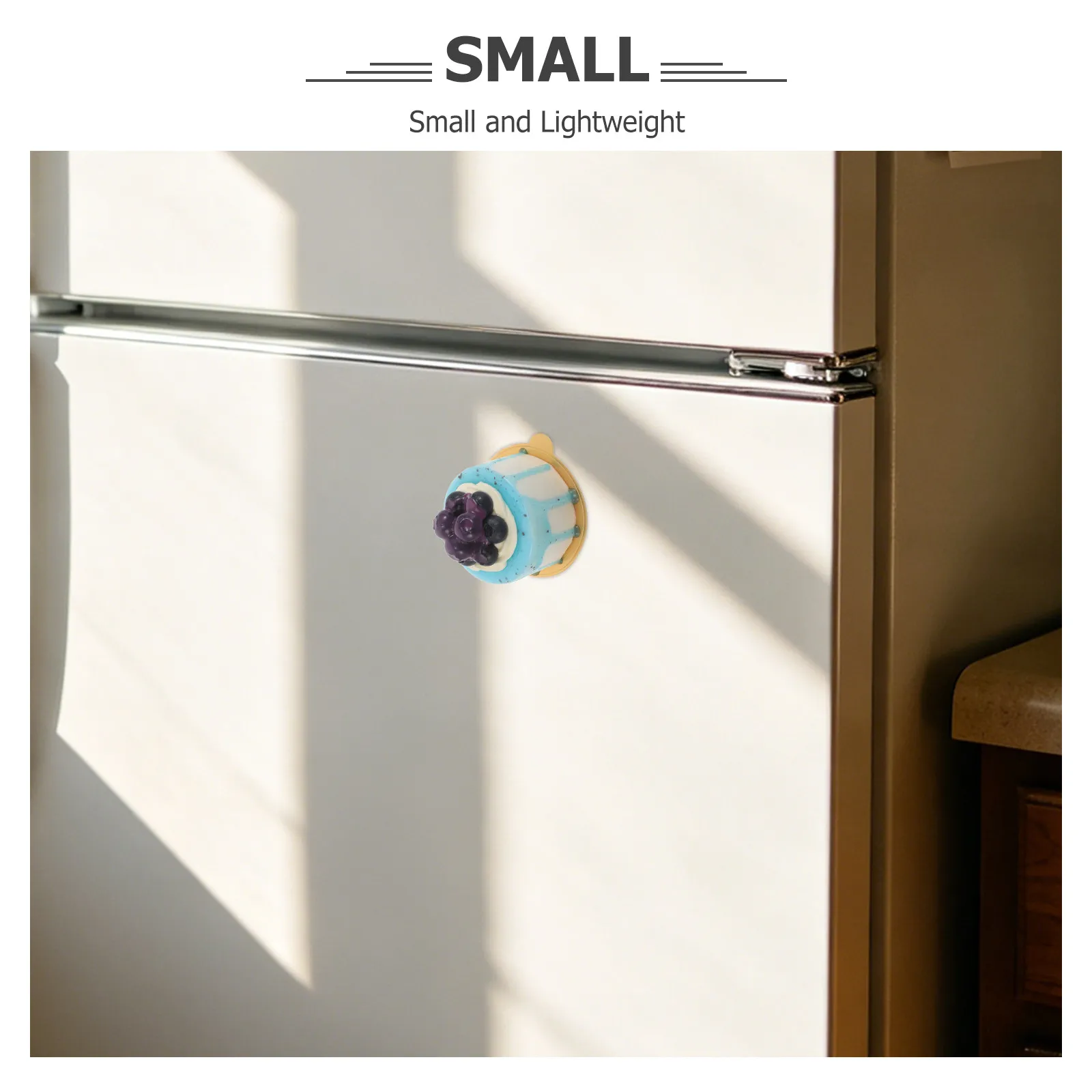 Simulated Jam Fruit Cake Refrigerator Magnet Realistic Artificial Birthday Cake Blueberry Decoration Home Kitchen Party Table