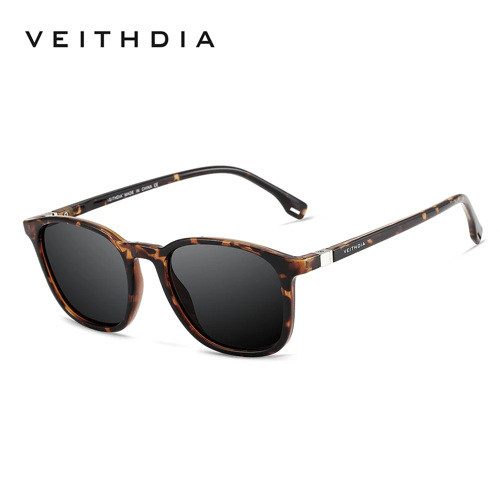 VEITHDIA Marke männer Sonnenbrille Retro TR90 Brillen Polarisierte Linse Vintage Brillen Männlich Fahren Sonnenbrille Für Frauen V7520 10