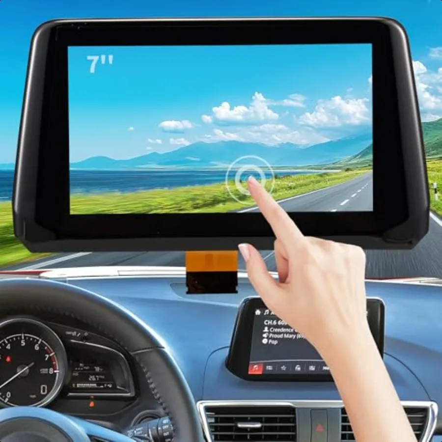 

Touch Screen Replacement B61A611J0 Fit 2017 2018 Mazda 3 Sport GPS Navigation Radio Display 7Inch Touchscreen Glass Digitizer C