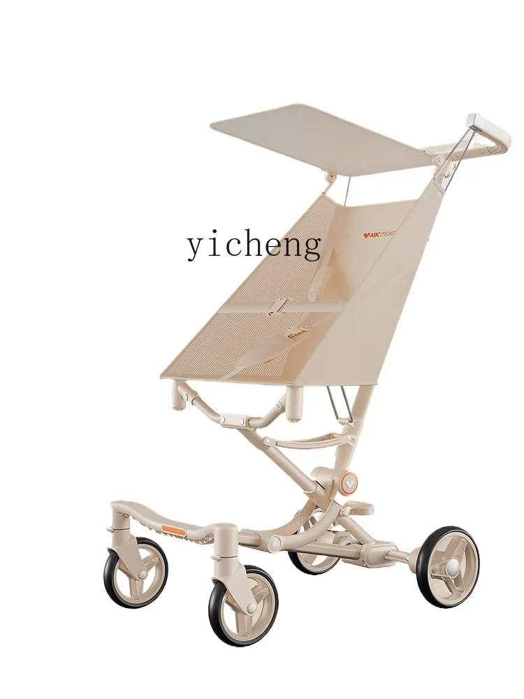 

Tqh Children's Walk the Children Fantstic Product Lightweight Folding Older Portable Stroller Older Children's Baby Walking Car
