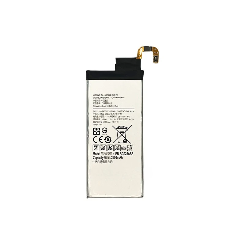 3.7V 2600mAh High Capacity Battery EB-BG925AB For Samsung Galaxy S6 Edge G925 G925P G925R G925V G925A