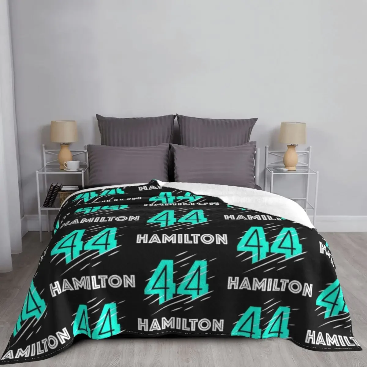 f1 Lewis Hamilton Throw Blanket Decoratives Baby Blankets