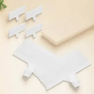 

20 шт. пластиковых держателей ценников на прищепках для полок в розничных магазинах, супермаркетах, для проволочных стеллажей, для организации и демонстрации этикеток