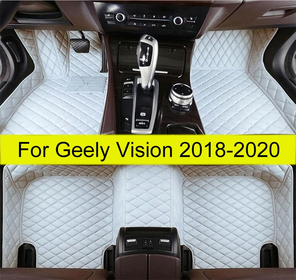 

Car Floor Mats For Geely Vision 2018 2019 2020 Custom Auto Foot Pads Automobile Carpet Cover Interior Accessories