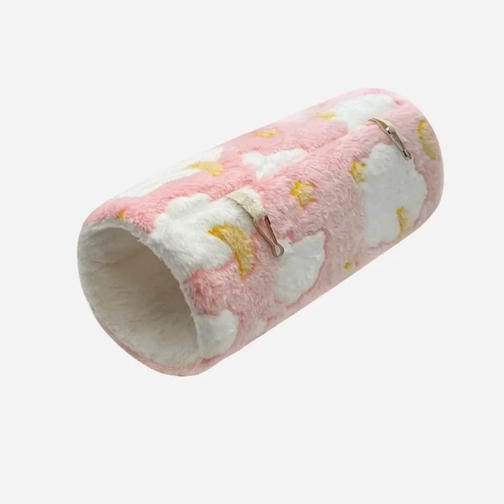 Tragbare Weiche Meerschweinchen-Tunnel Interaktive Waschbare Eichhörnchen-Frettchen-Tunnel Kauresistente Fleece-Gefütterte Hamster-Verstecke für Kleintiere – Detail 8