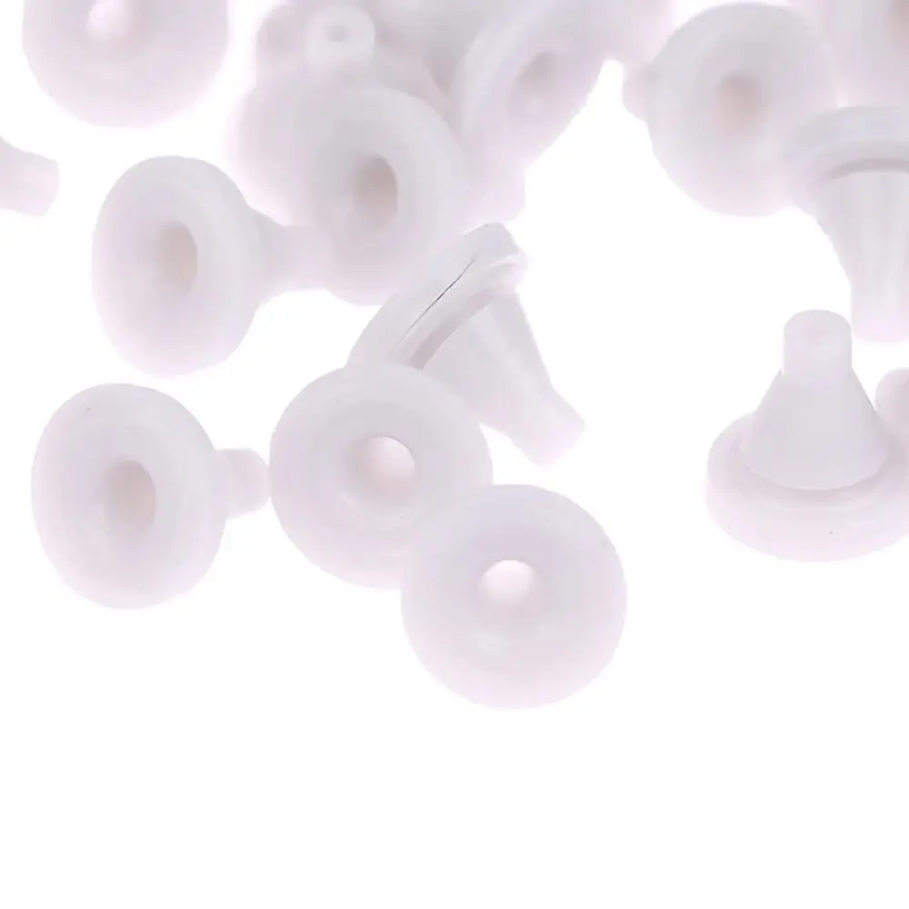 50Pcs Silicone Shower Head Spout Parts Round Tip Rubber Silicone Nail Top Spray Parts Sprinkler Nozzle Nipple