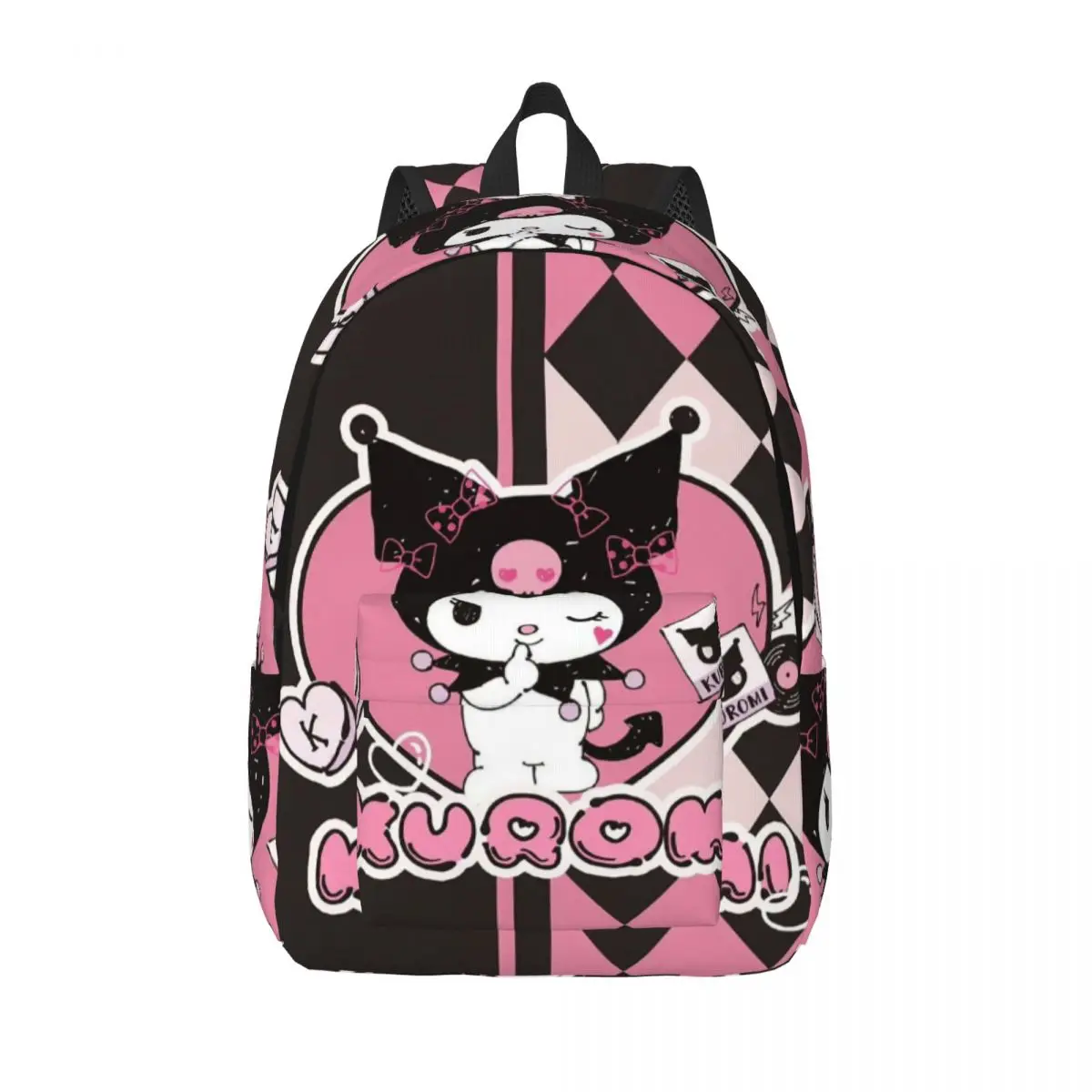 

Kuromi Backpack for Men Women Fashion High School Work Daypack Cute Cartoon Laptop Computer Shoulder Bag Durable