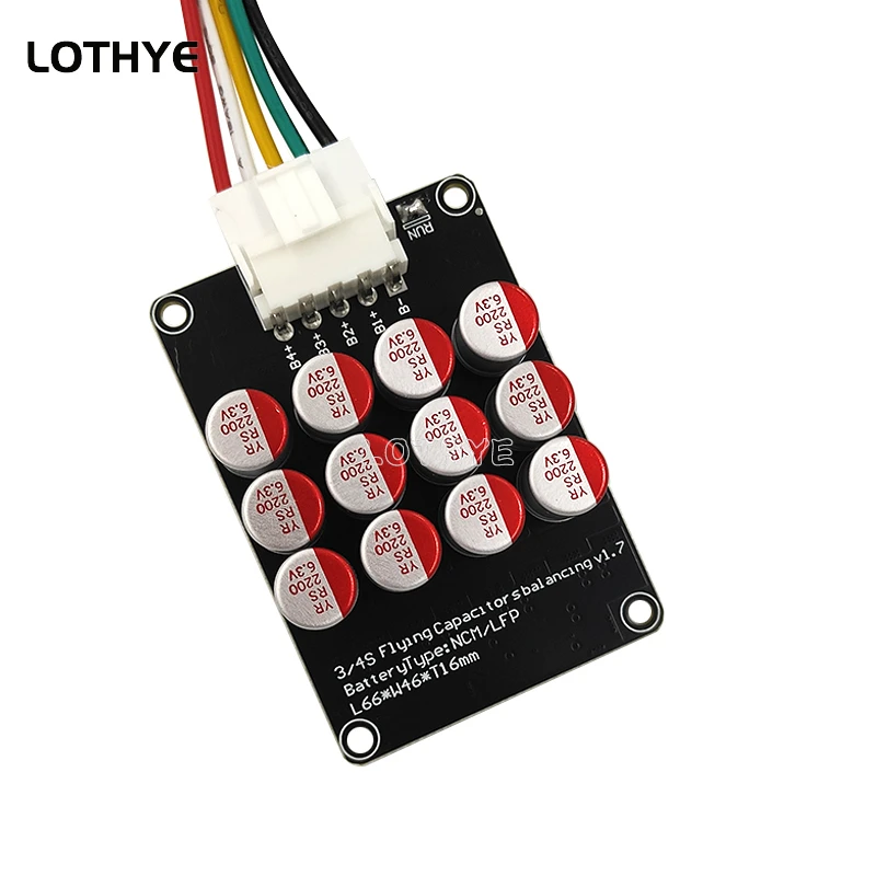 LOTHYE 3S 4S Active Equalizer Balancer Board 5A Lithium Battery Li-ion Lipo Lifepo4 LTO Battery Energy Capacitor BMS