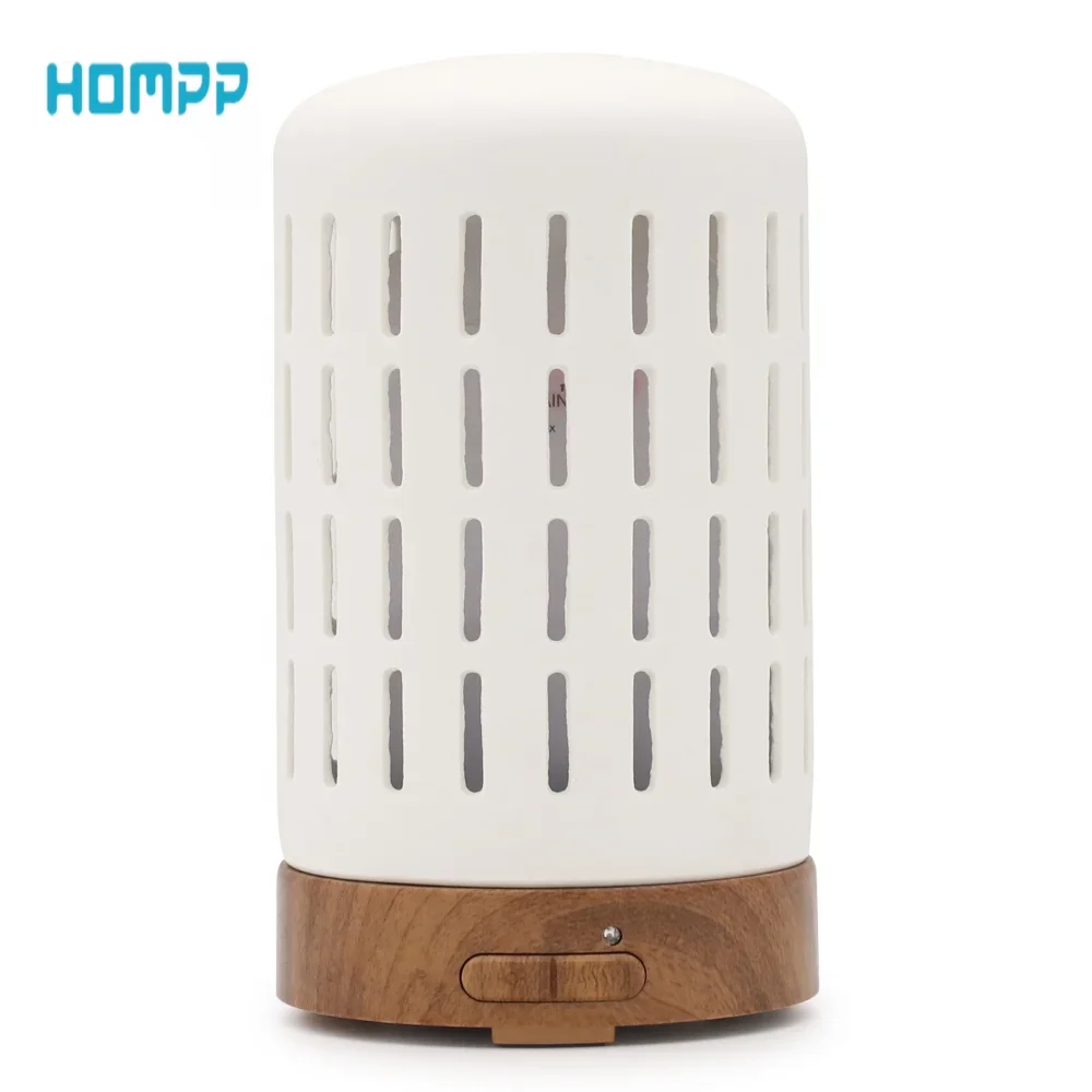 

Aroma Diffuser Ultrasonic Humidifier Aromatherapy Machines 100ml Capacity Nano Essential Oil Diffusor 7 LED Lights Ceramics