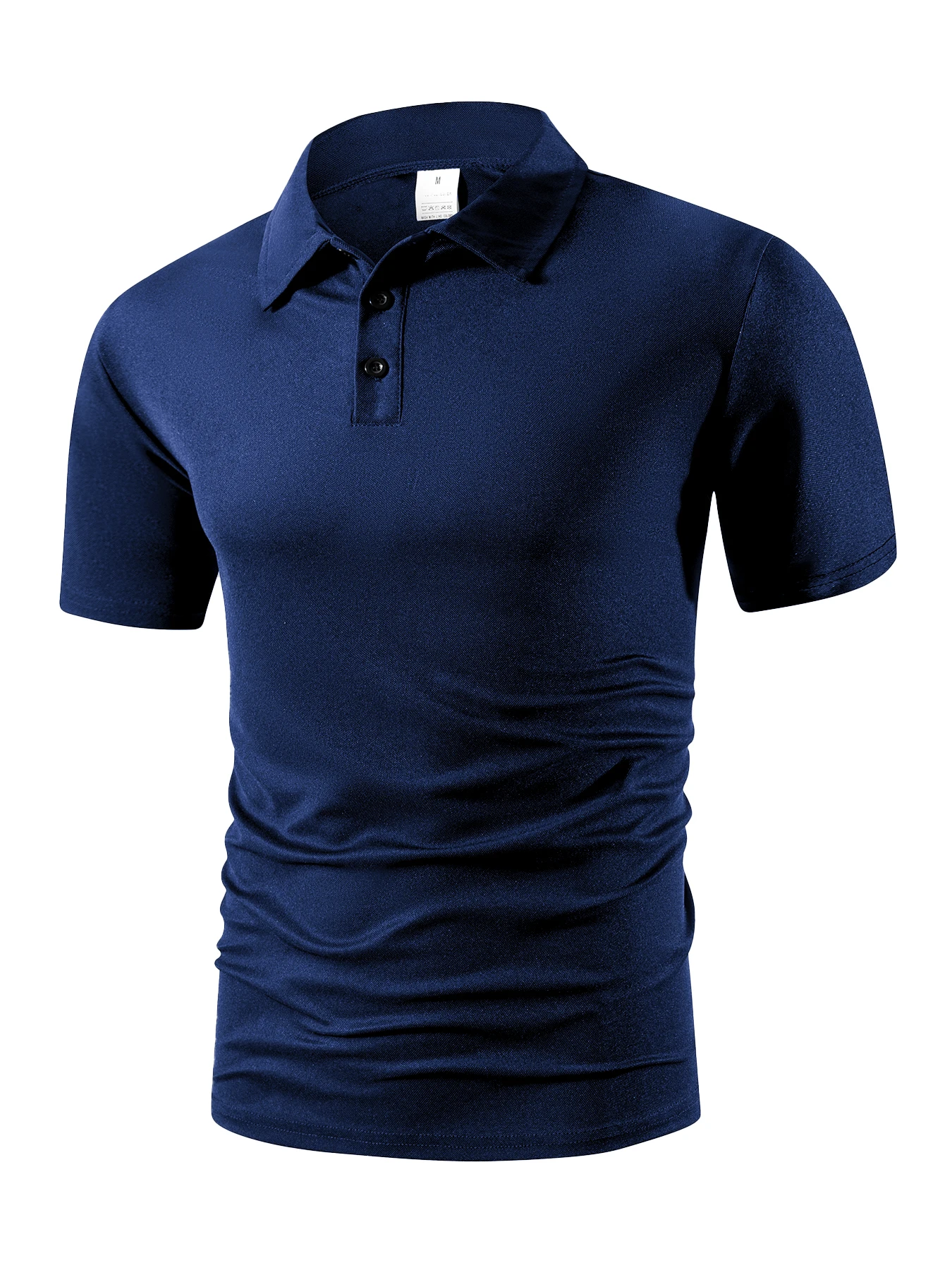 Men's Summer Polo Shirt Casual Breathable Comfortable T Shirts Solid Color High Quality Short Sleeve T-Shirt Outdoor Sport Tops