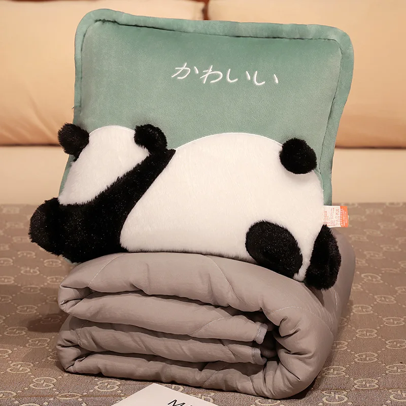 

Luxury Dutch Velvet Panda Pillow 37x37cm Set of 2, Super Soft Plush Throw Cushion with Insert for Sofa Bed,Home Decor Gifts