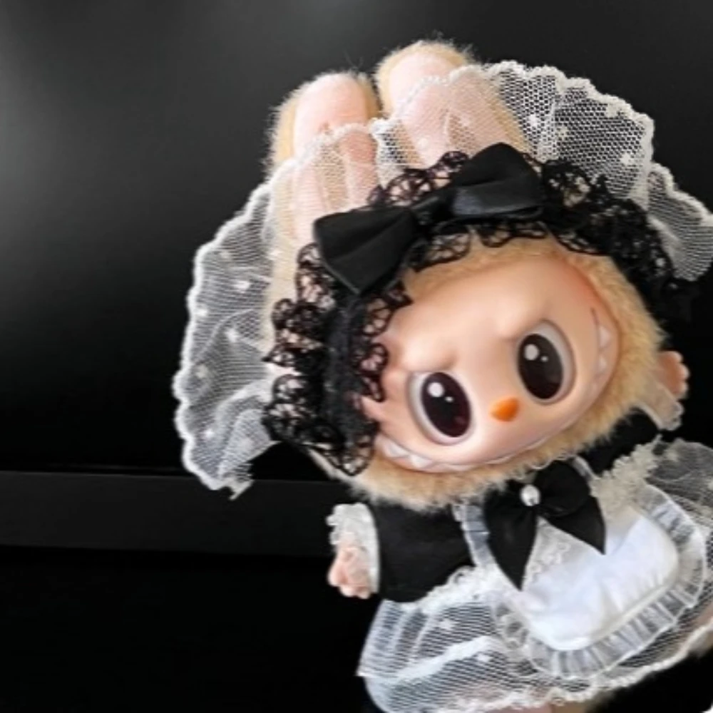 

3,0 Labubu Одежда Хэллоуин Горничная Косплей Униформа Милый Пижамный Комплект Пара Толстовка Кукла Аксессуары Хэллоуин Рождественский Подарок