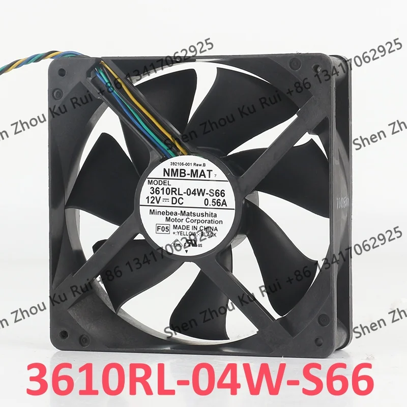

9CM New NMB DC 12V 0.56A AC EC 90X90X25MM four-wire 3610RL-04W-S66 9025 PWM chassis CPU High air volume cooling fan
