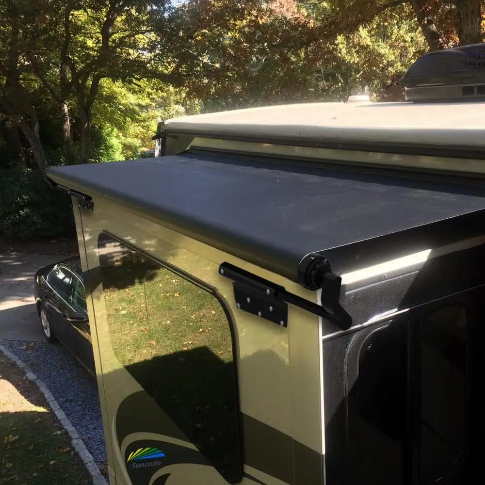 Black RV Slide Out Awning Slide Out Protection Modular Designed for RVs,Travel Trailers,5th Wheels,and Motorhomes 7'7