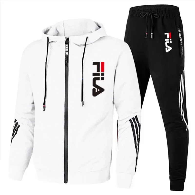 

Quality Hooded Sweatshirt and Black Sports Shirt Pants, Casual Sports Jacket, Jogging Sports Suit, Outdoor Comfortable Clothing