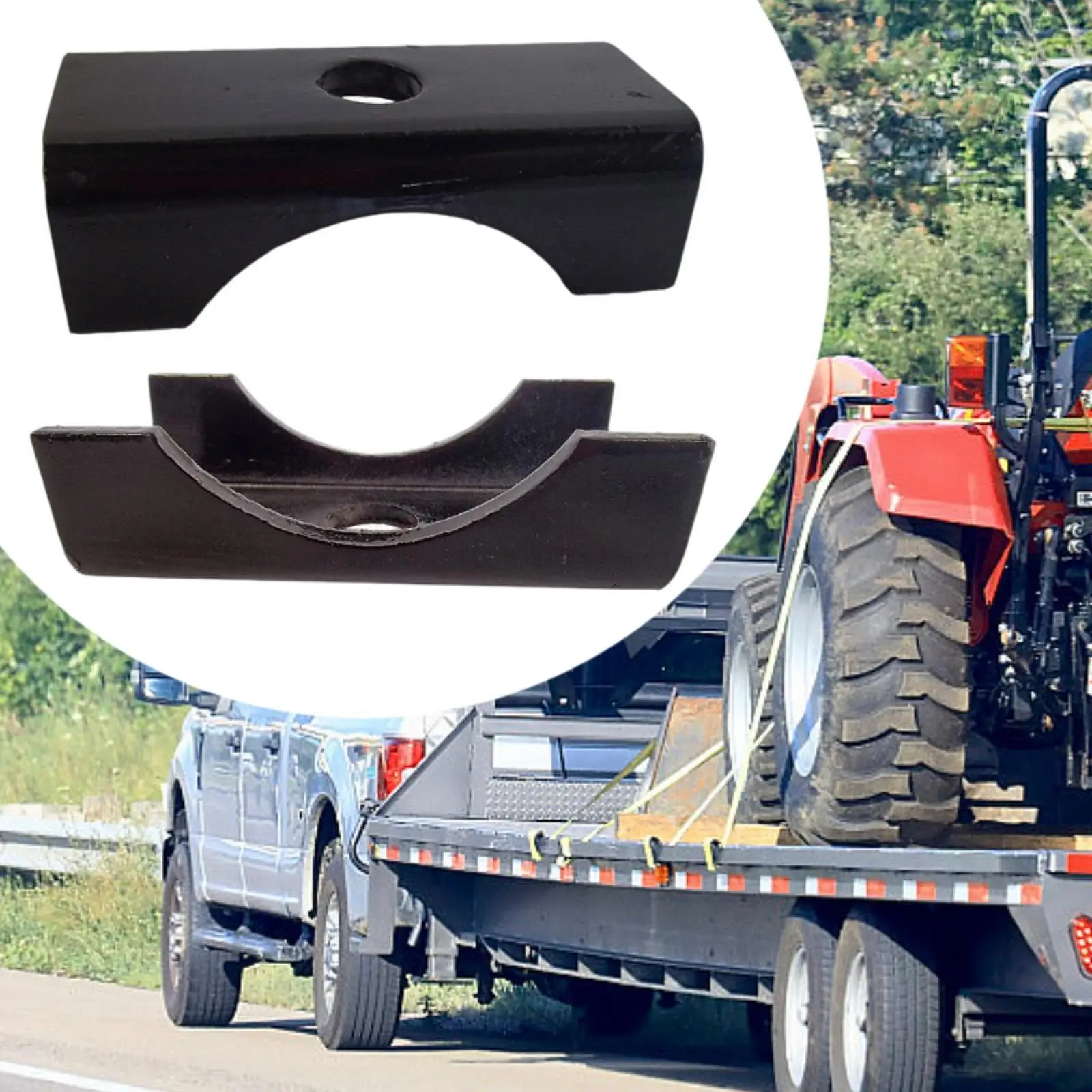 2Pcs Trailer Axle Spring Perch Seats Professional Sturdy SP-3 for Model 5200, 6000, 7000 Capacity Axles for Round Trailer Boxes