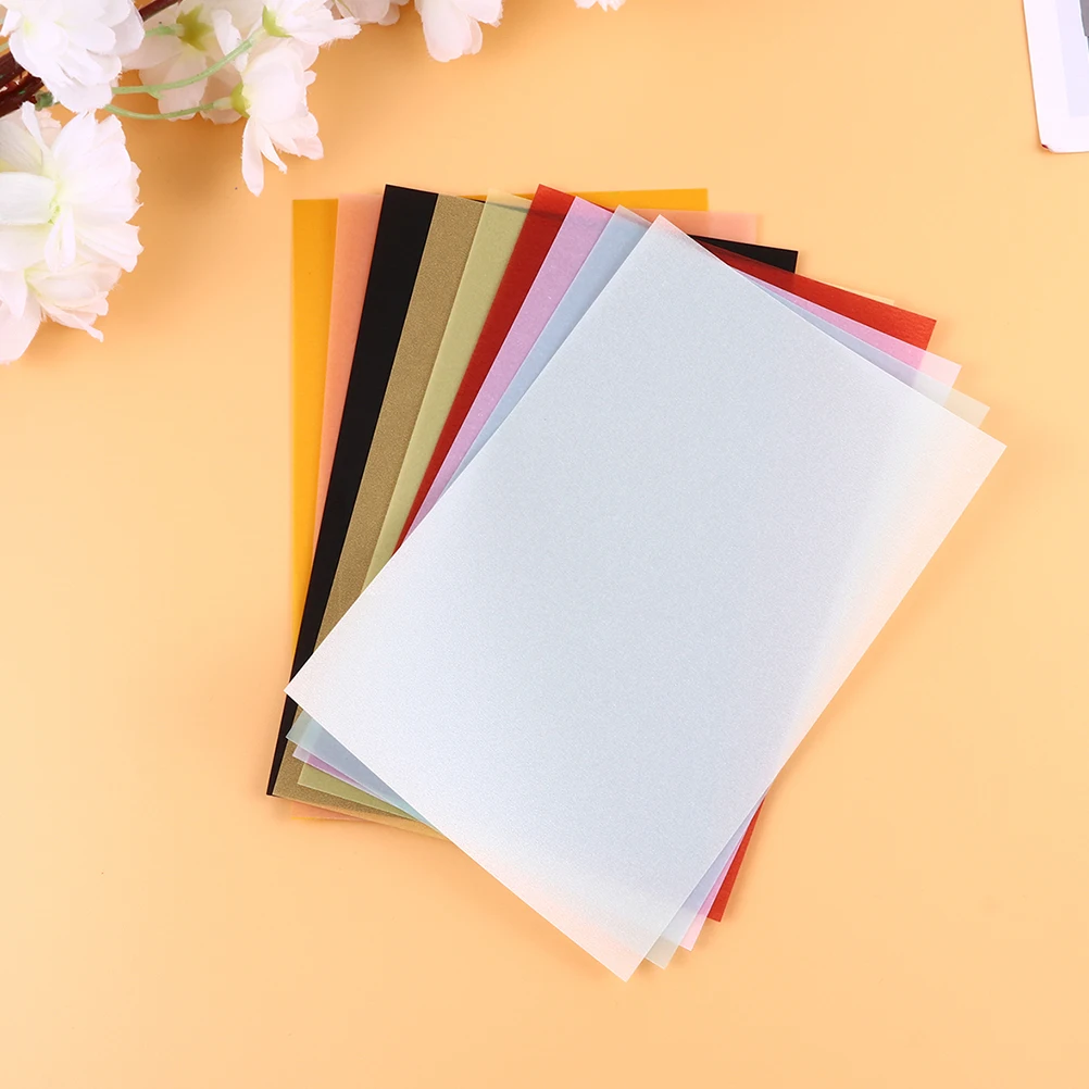 

100 Pcs Colored Sulfuric Acid Paper 15x10cm Tracing Printable Calligraphy Copy Craft Sketch Drawing