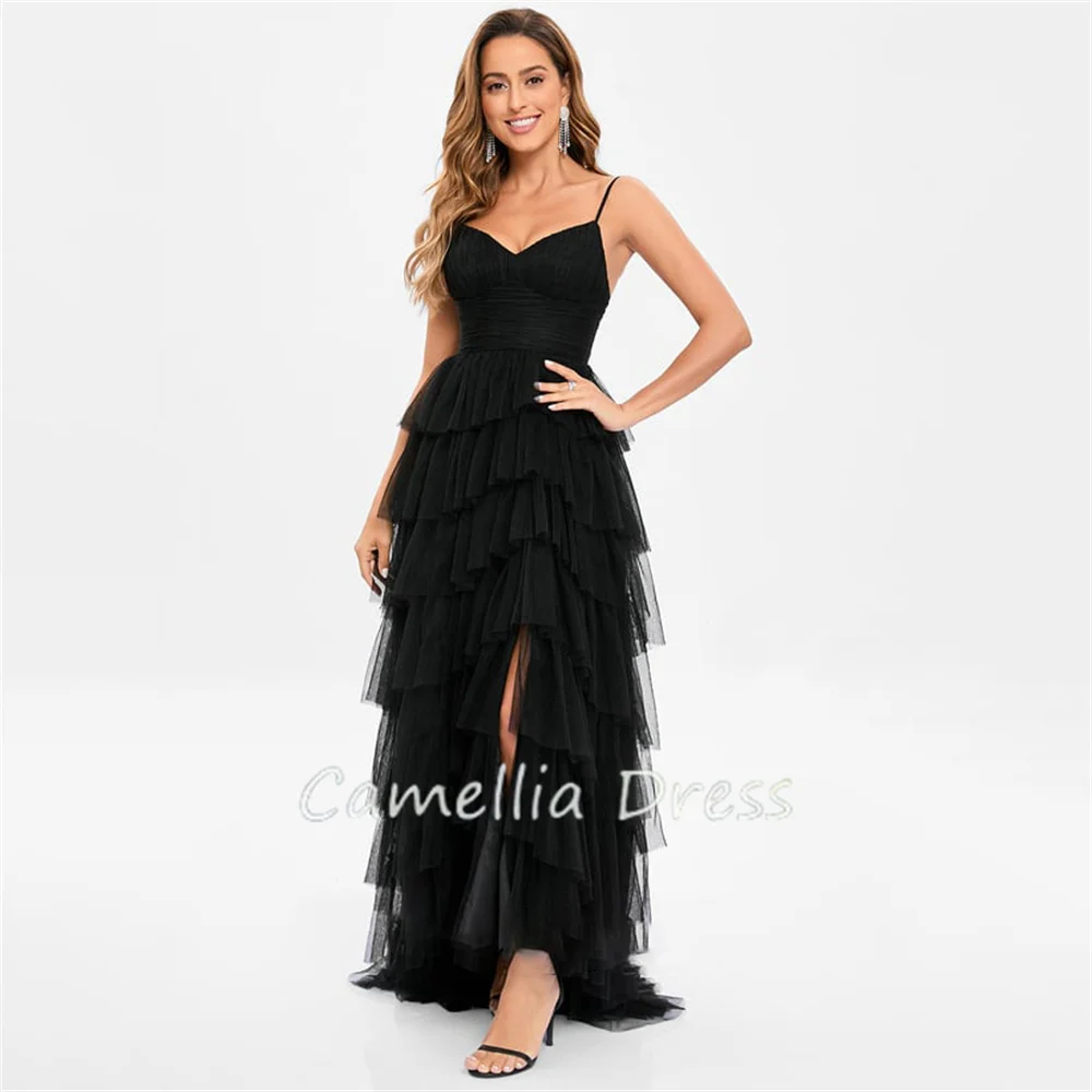 

New V Neck Ball-Gown Prom Dresses Sweep Train Party Dresses Leg Slit Wedding Dress Evening Dresses Dresses For Formal Occasions