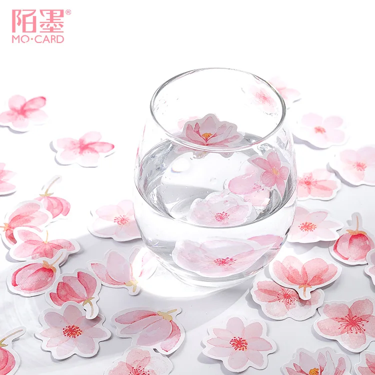 Japanese Cherry Blossoms Planner Flower Diary Deco Paper Small Kawaii Stickers Stationary Scrapbooking Journal